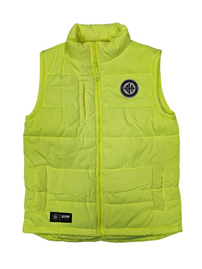 CFMEU Signature Puffer Vest - Hi Vis Yellow (Geedup Supply)