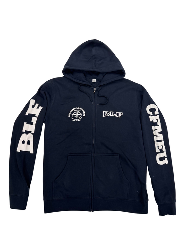 BLF FULL ZIP HOOD - Dark Navy