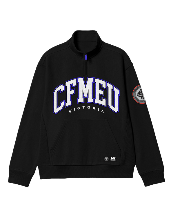 CFMEU Blue Logo 1/4 Zip - NoWear Supply