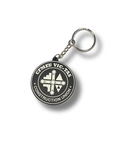 CFMEU Basic Round Logo Key Chain - NoWear Supply