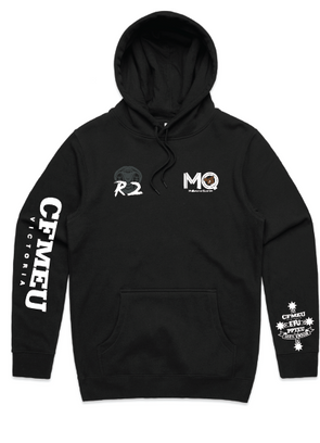 Pre Order - Melbourne Quarter R2 Hoodie Black - (Read Description Before Ordering)