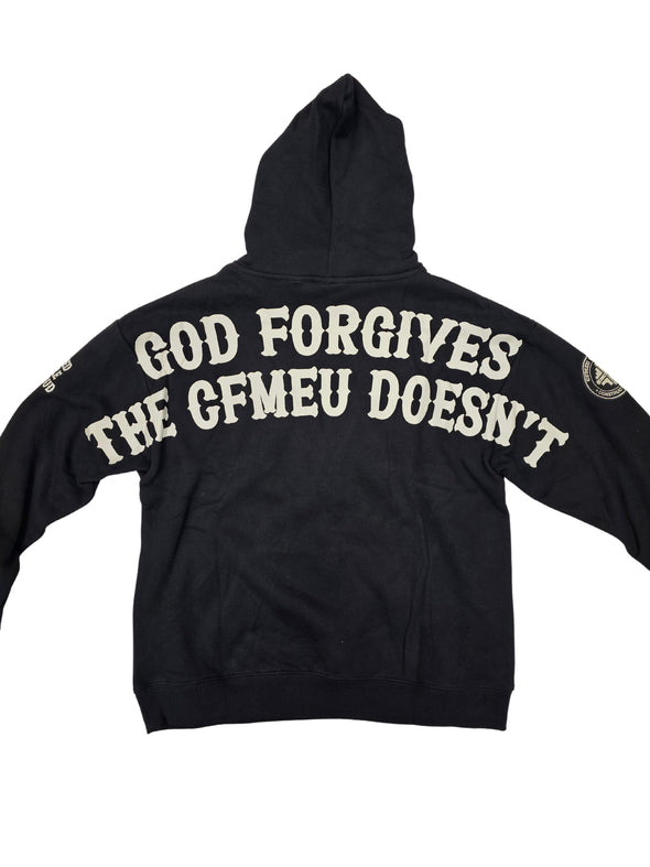 God Forgives CFMEU Doesn't Hoodie (NoWear Supply)