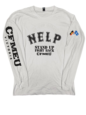 NELP LS Tee - White - Limited Stock (AS Colour)