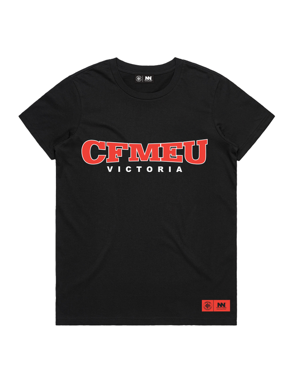 Women's CFMEU Red Logo Tee - NoWear Supply