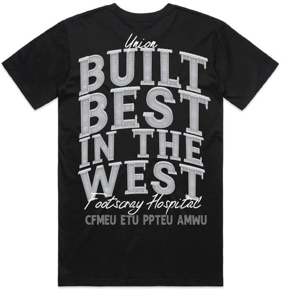 Pre Order - Footscray Hospital Tee Black (Round 2)