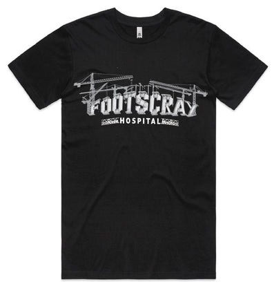Pre Order - Footscray Hospital Tee Black (Round 2)