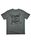 Stand & Fight Stencil Tee - Green (NoWear Supply)